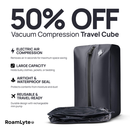 RoamLyte - Vacuum Compression Travel Cube
