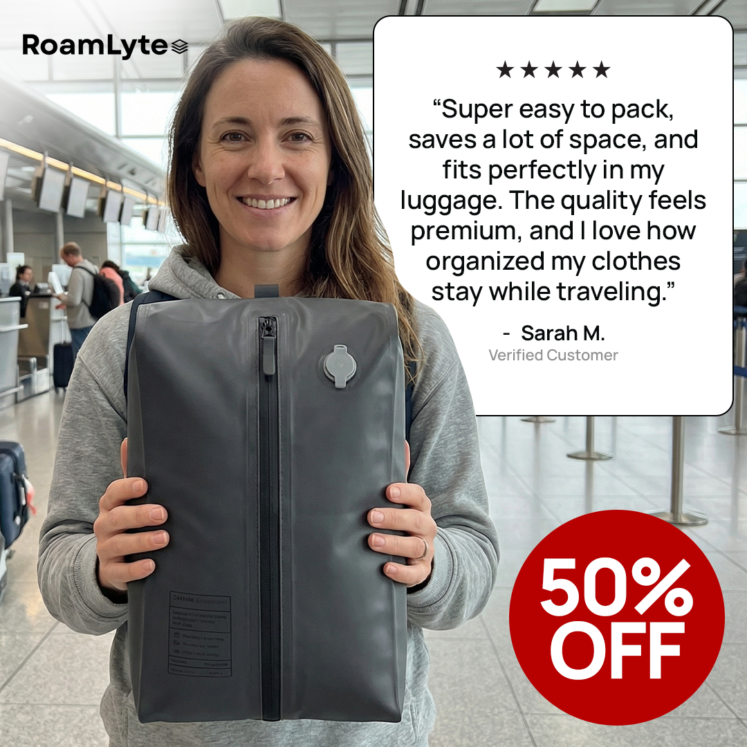 RoamLyte - Vacuum Compression Travel Cube